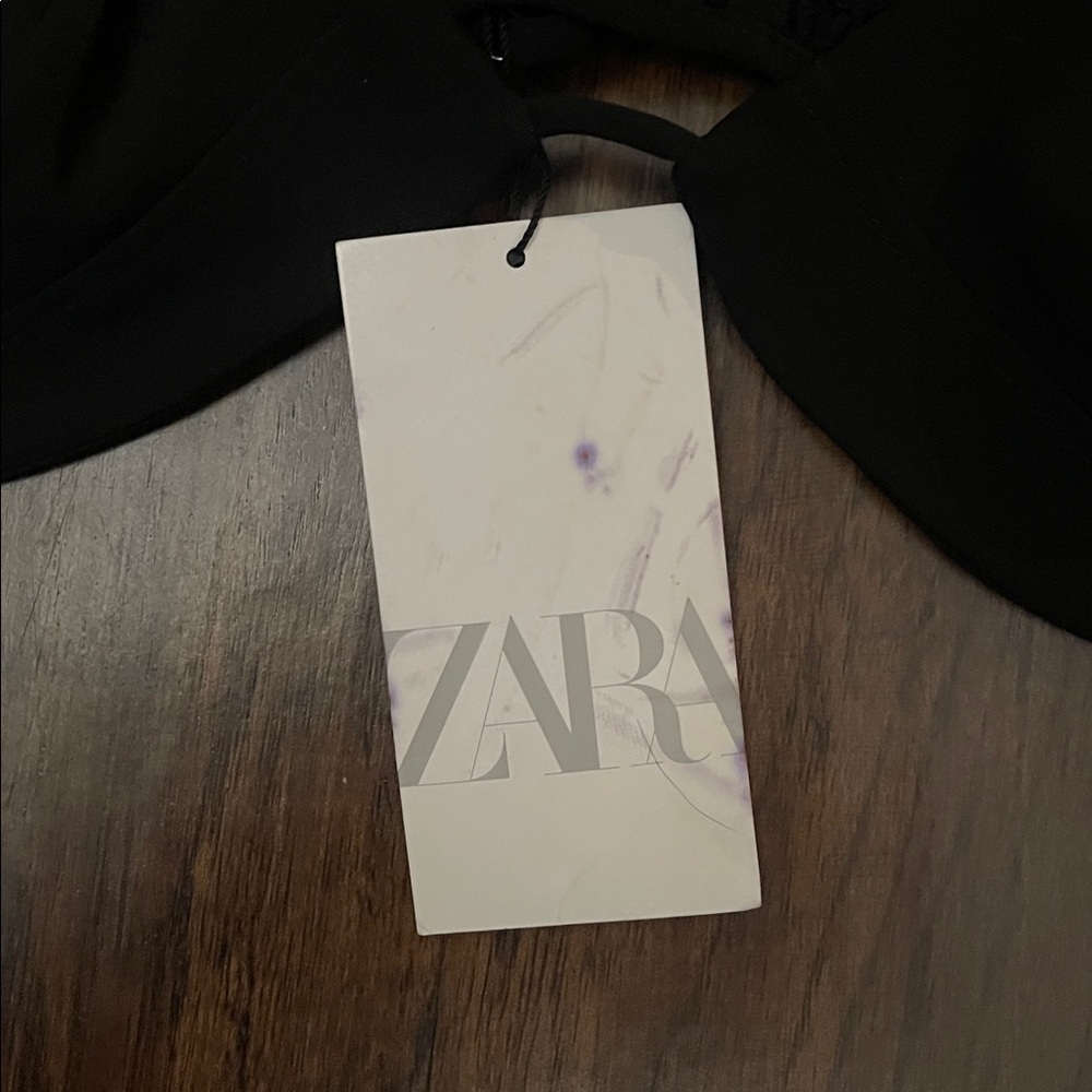 NWT Zara Strappy lace  bodysuit black size M - Picture 11 of 13